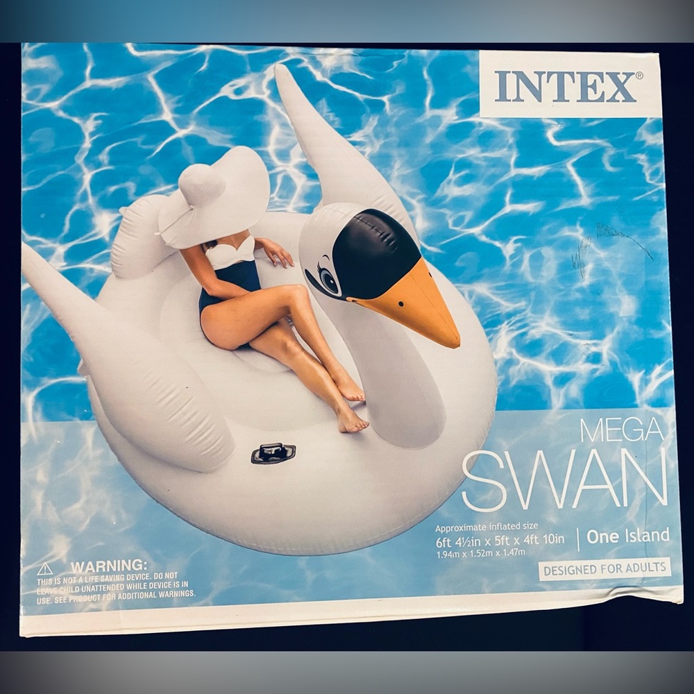 Intex White Swan Pool Float